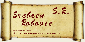 Srebren Robović vizit kartica